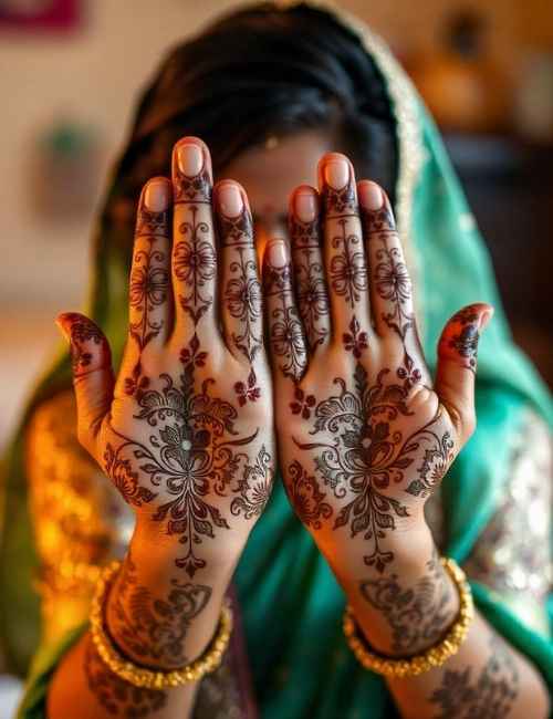 Stylish full hand mehndi design [20]
