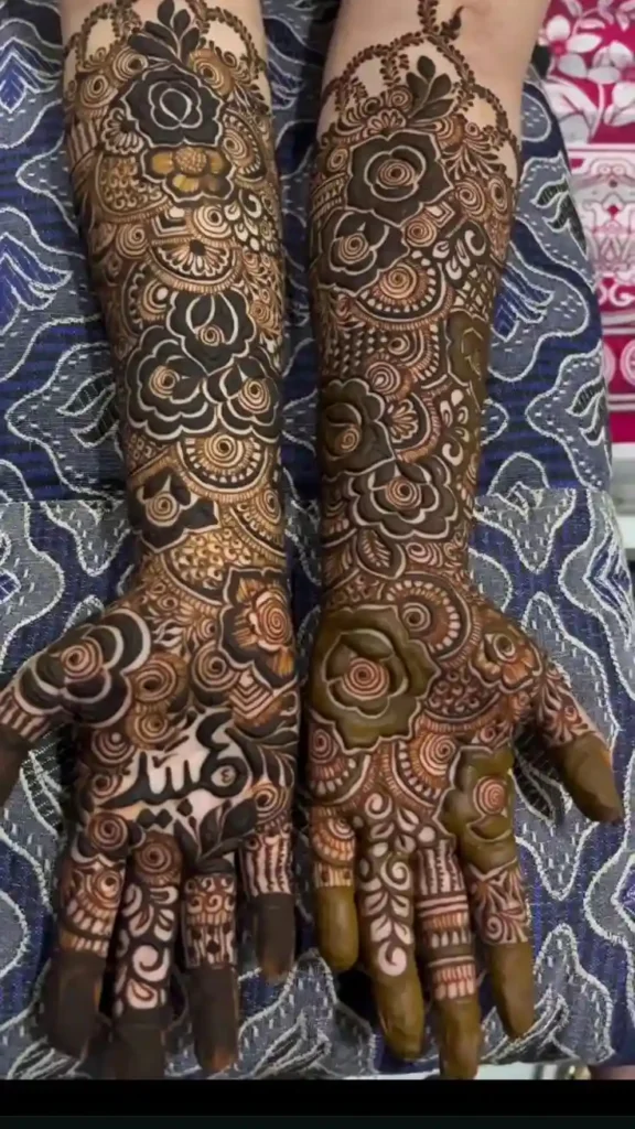 full hand bridal mehndi design[12]