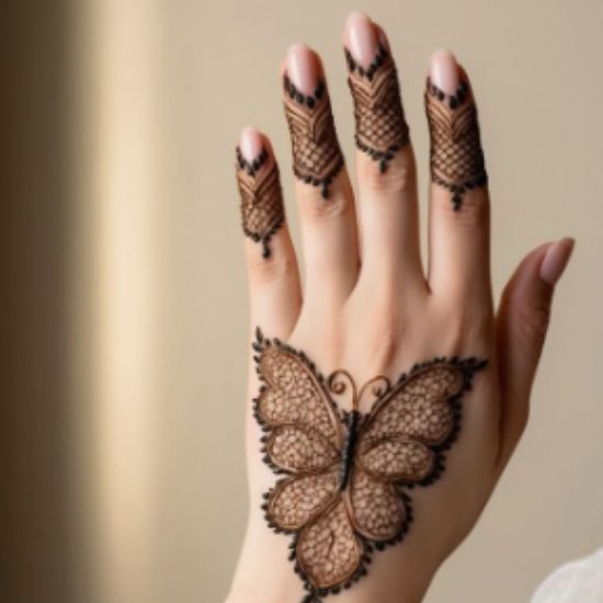 Cute, Easy, Simple, baby girl and beautiful mehndi design for kids