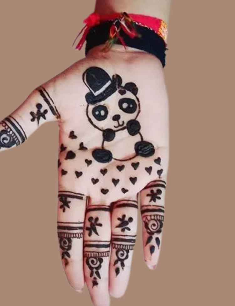 Cute, Easy, Simple, baby girl and beautiful mehndi design for kids