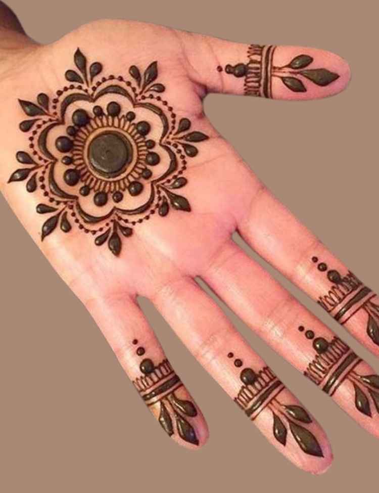 Cute, Easy, Simple, baby girl and beautiful mehndi design for kids