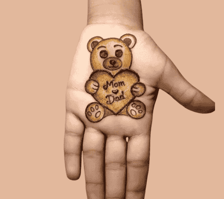 Cute, Easy, Simple, baby girl and beautiful mehndi design for kids