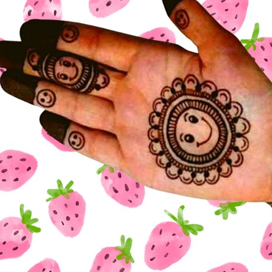 Cute, Easy, Simple, baby girl and beautiful mehndi design for kids