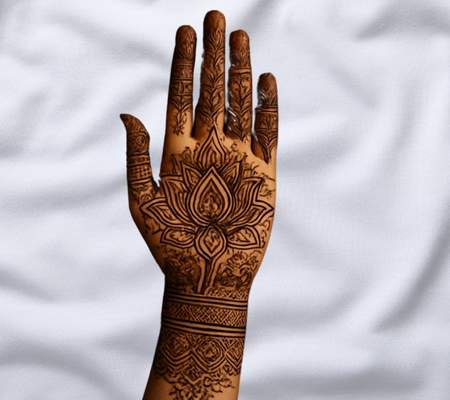 Royal Front Hand Mehndi Design