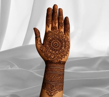 Royal Front Hand Mehndi Design