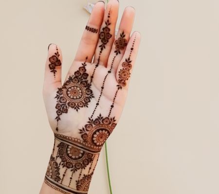 Royal Front Hand Mehndi Design