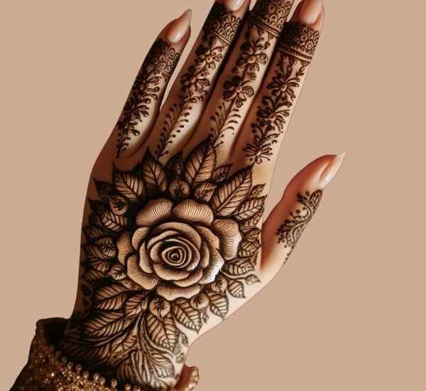 Royal Front Hand Mehndi Design