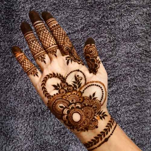 Royal Front Hand Mehndi Design