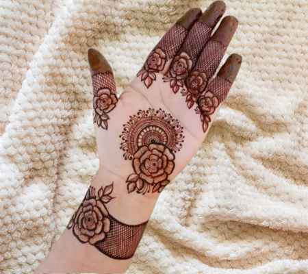 Royal Front Hand Mehndi Design