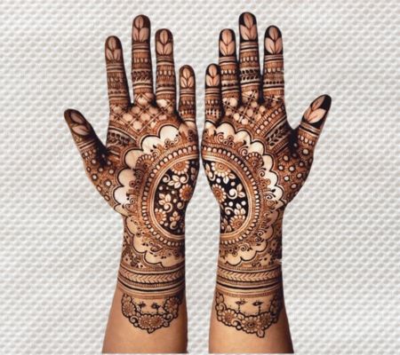Royal Front Hand Mehndi Design