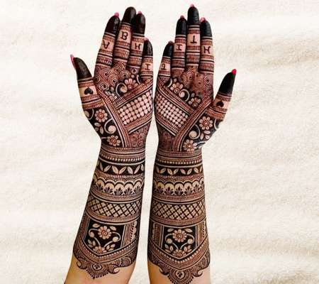Royal Front Hand Mehndi Design