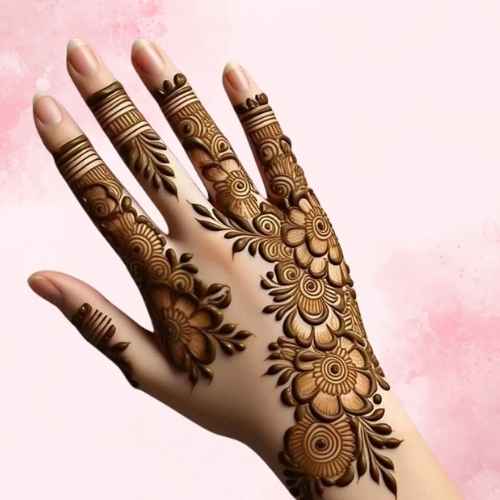 Royal Front Hand Mehndi Design