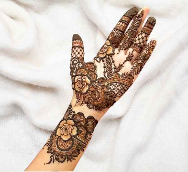 Royal Front Hand Mehndi Design