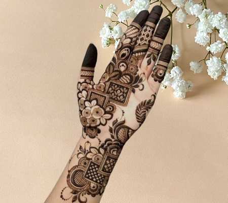 Royal Front Hand Mehndi Design