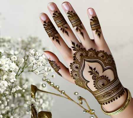 Royal Front Hand Mehndi Design