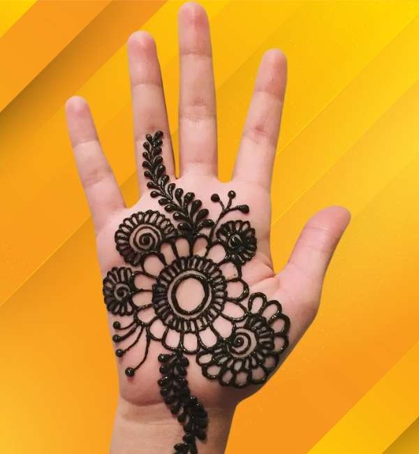 Cute, Easy, Simple, baby girl and beautiful mehndi design for kids
