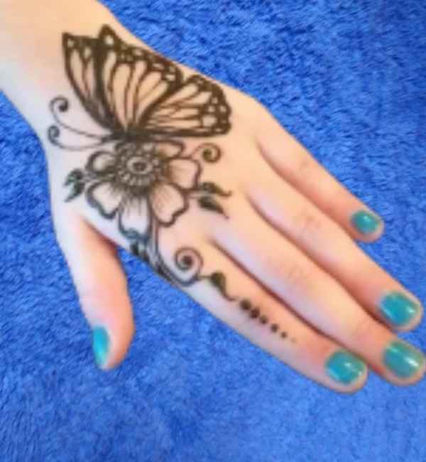 Cute, Easy, Simple, baby girl and beautiful mehndi design for kids
