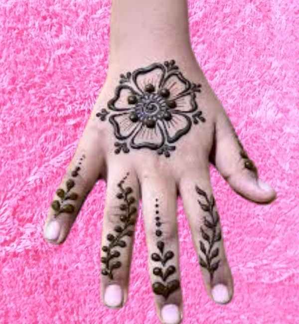 Cute, Easy, Simple, baby girl and beautiful mehndi design for kids
