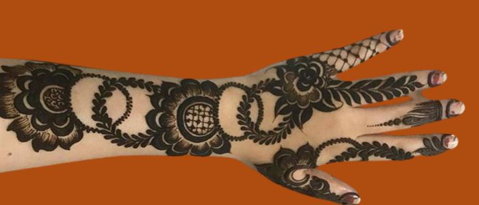 henna tattoo mehndi design simple