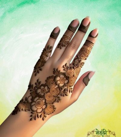 henna tattoo mehndi design simple