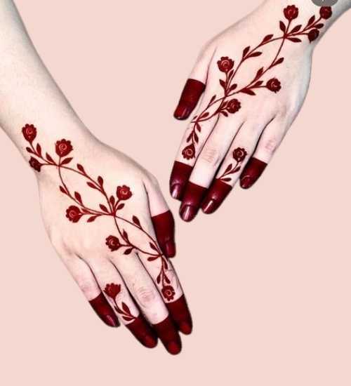 henna tattoo mehndi design simple