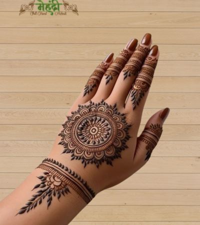 henna tattoo mehndi design simple