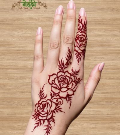 henna tattoo mehndi design simple