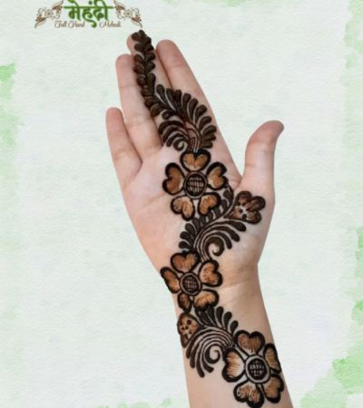 henna tattoo mehndi design simple