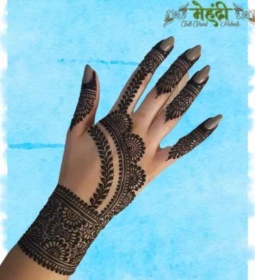 henna tattoo mehndi design simple
