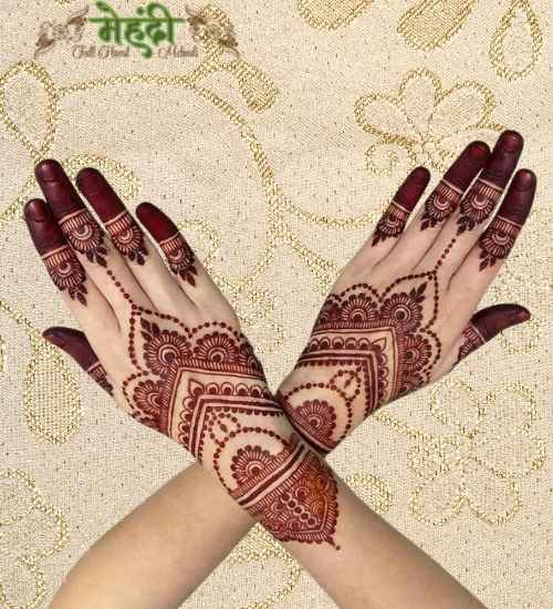 henna tattoo mehndi design simple