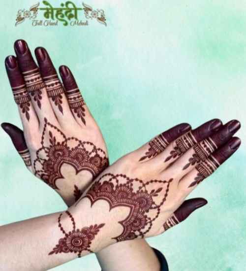 henna tattoo mehndi design simple