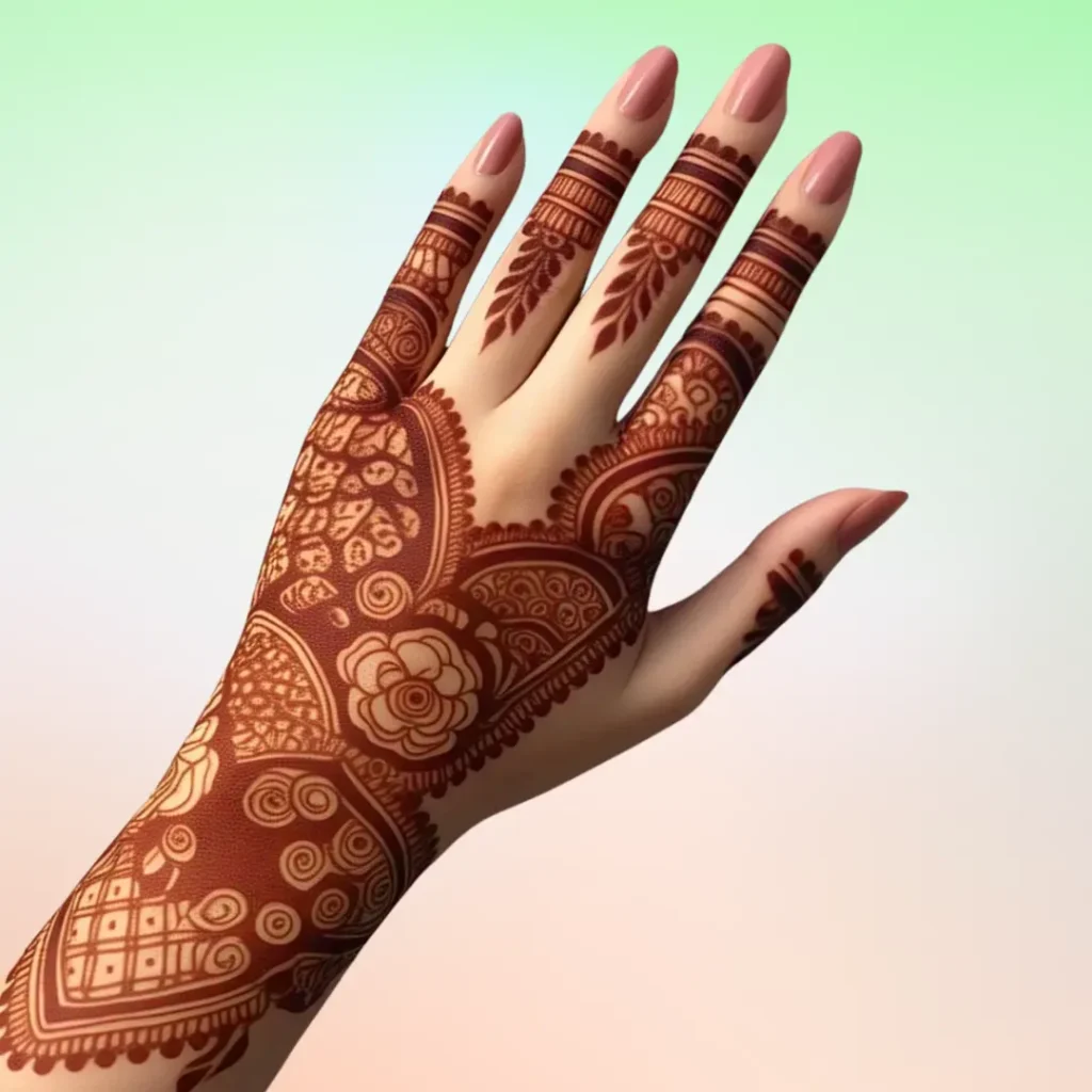 Engagement Mehndi Design