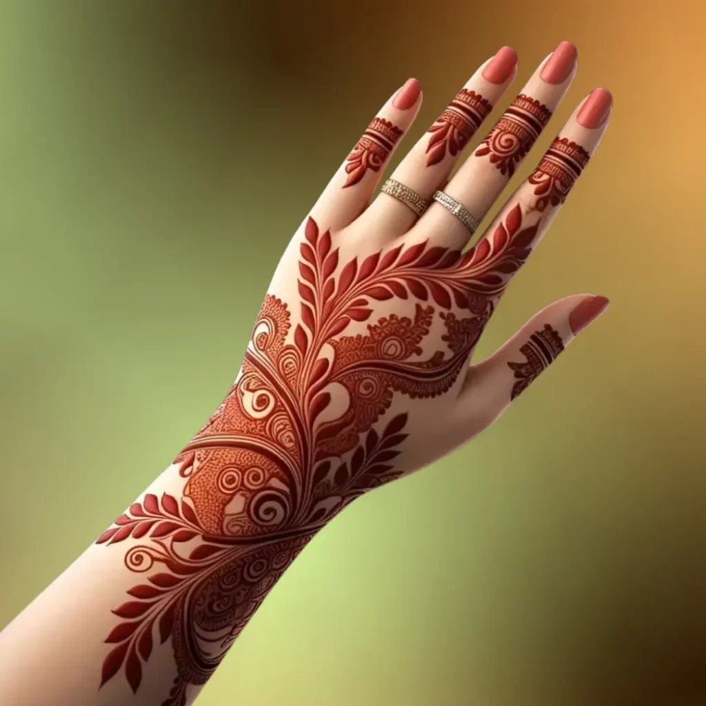 Engagement Mehndi Design