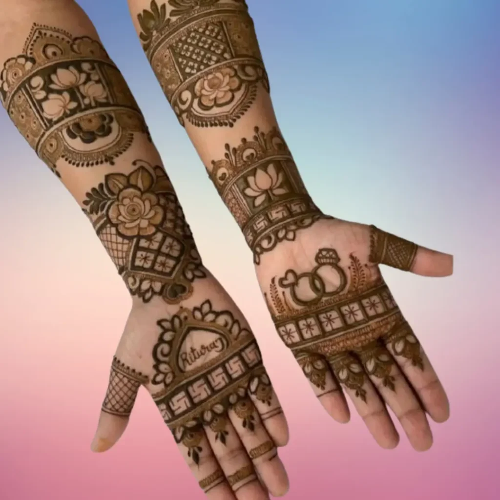 Engagement Mehndi Design