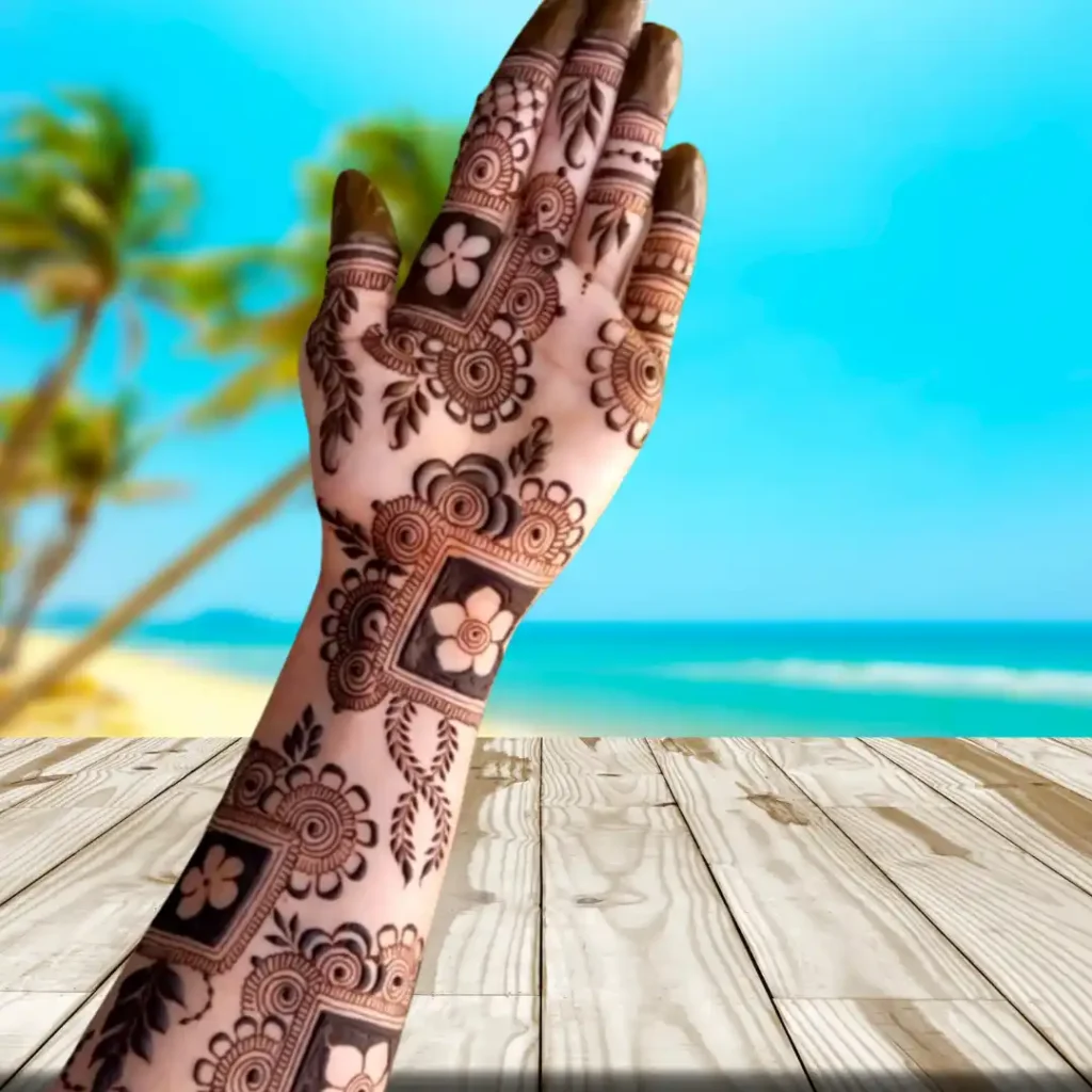 Engagement Mehndi Design