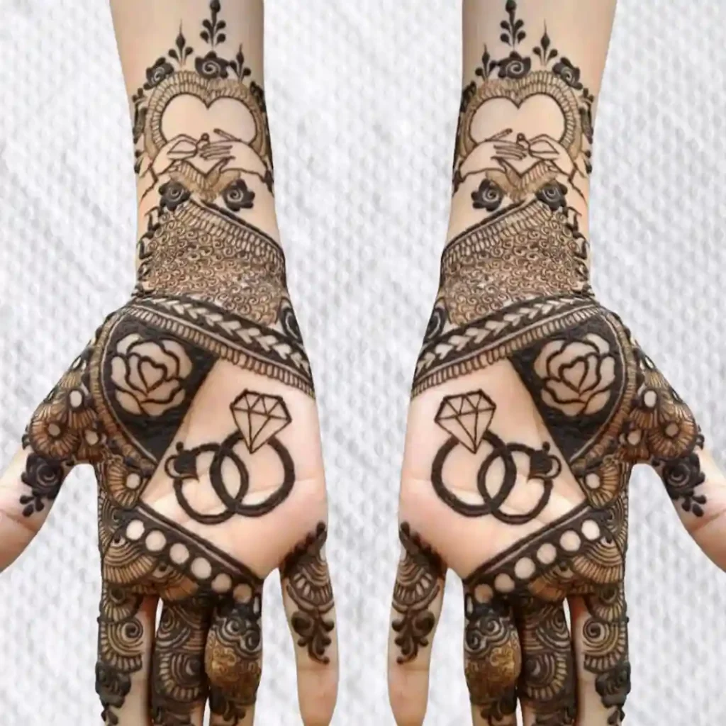 Engagement Mehndi Design