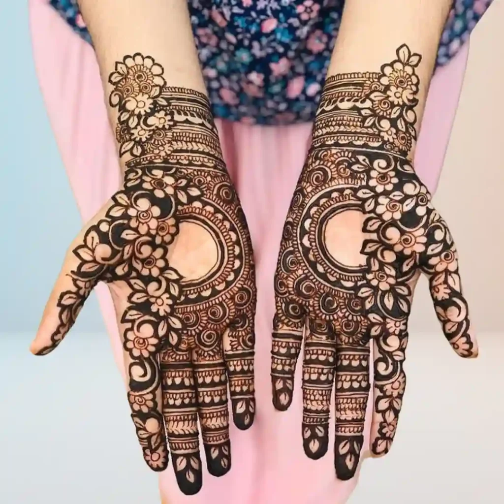 Arabic Rose Mehndi Design 