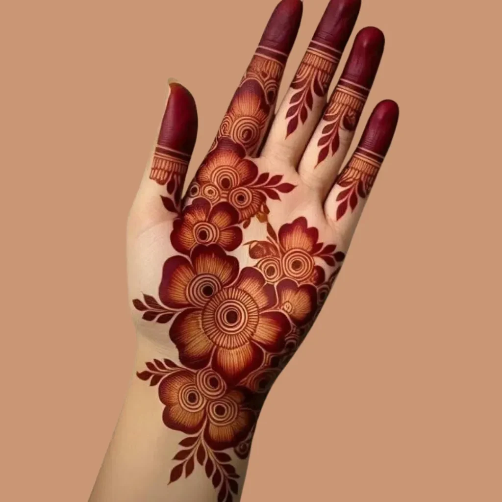 Arabic Rose Mehndi Design 