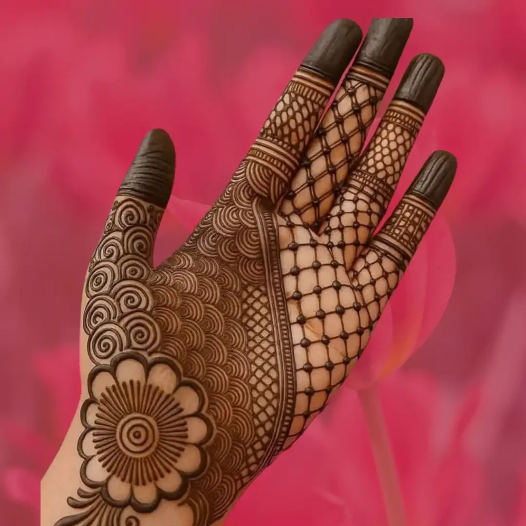 Arabic Rose Mehndi Design 