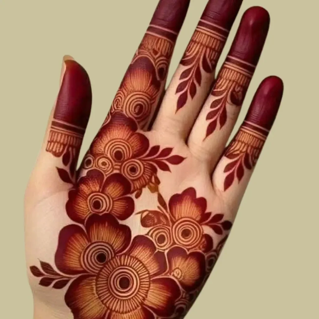 Arabic Rose Mehndi Design 
