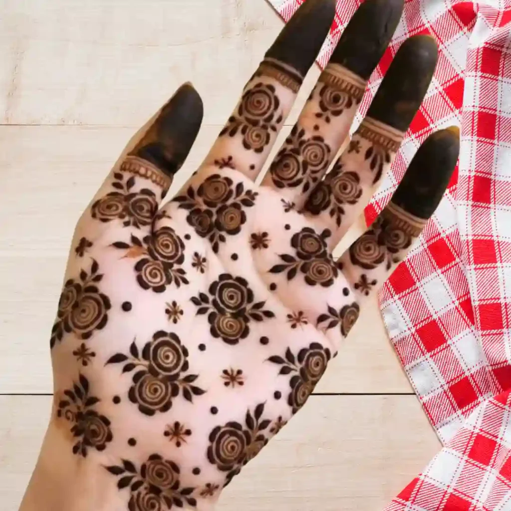 Arabic Rose Mehndi Design 