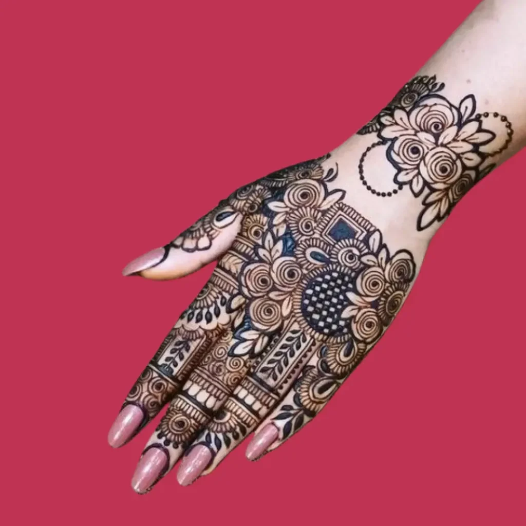 Arabic Rose Mehndi Design 