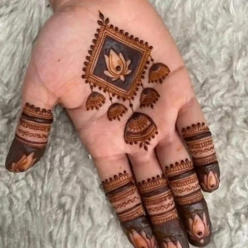 Lotus Mehndi Design
