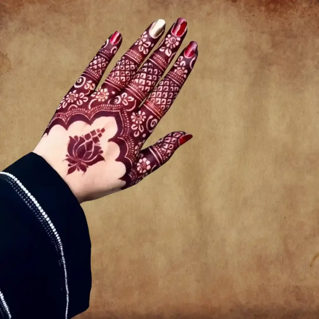 Lotus Mehndi Design