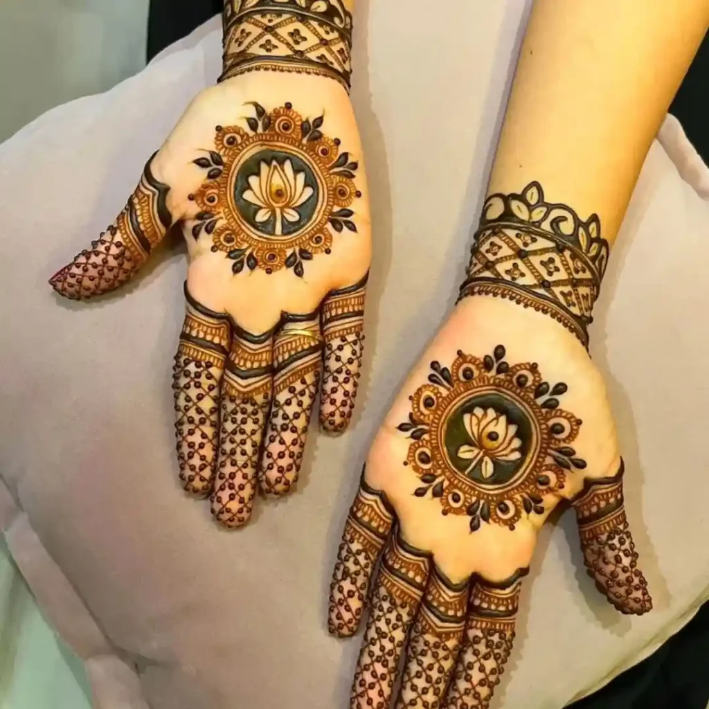 Lotus Mehndi Design
