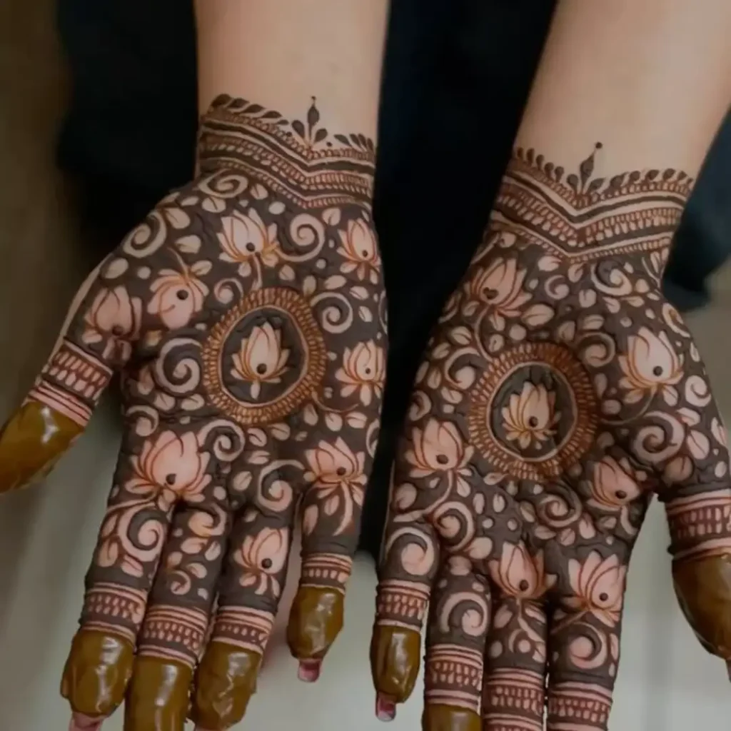 Lotus Mehndi Design