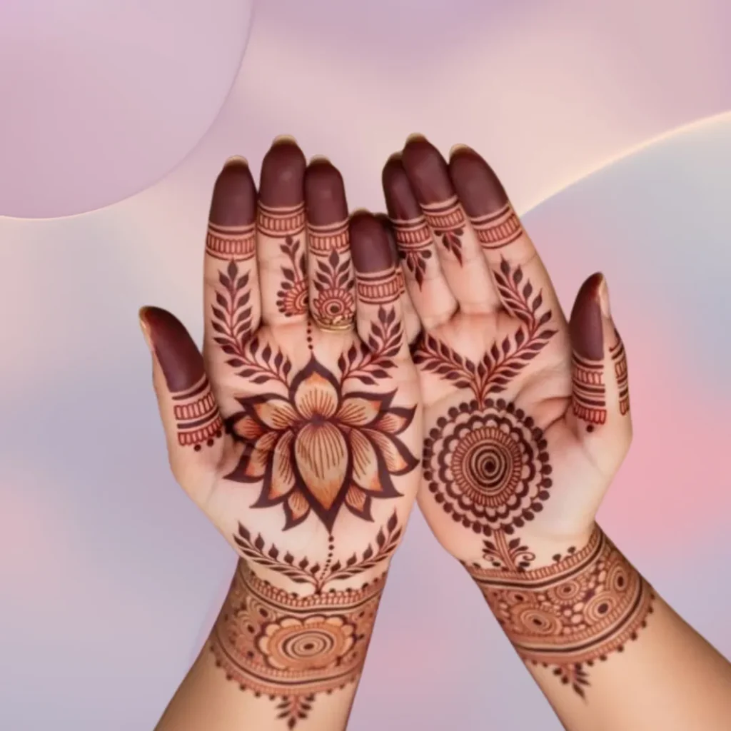 Lotus Mehndi Design