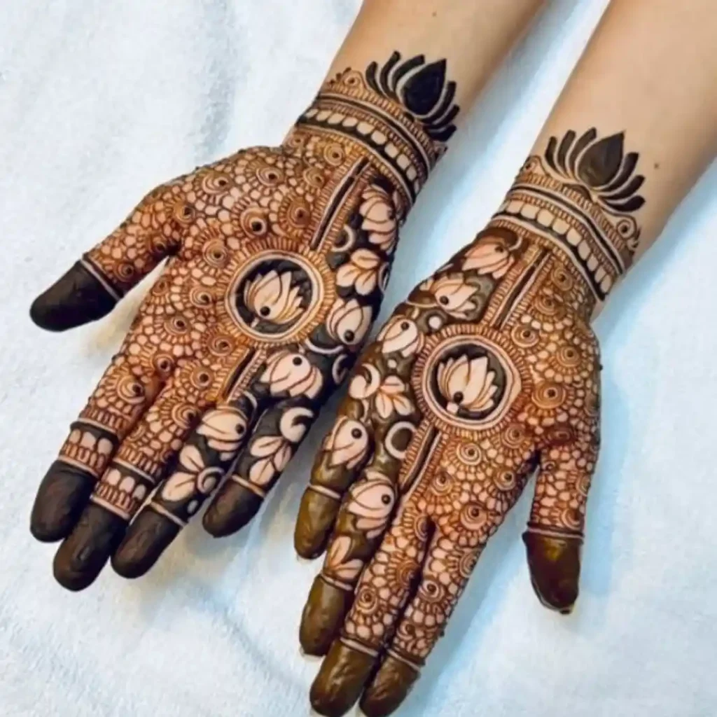 Lotus Mehndi Design