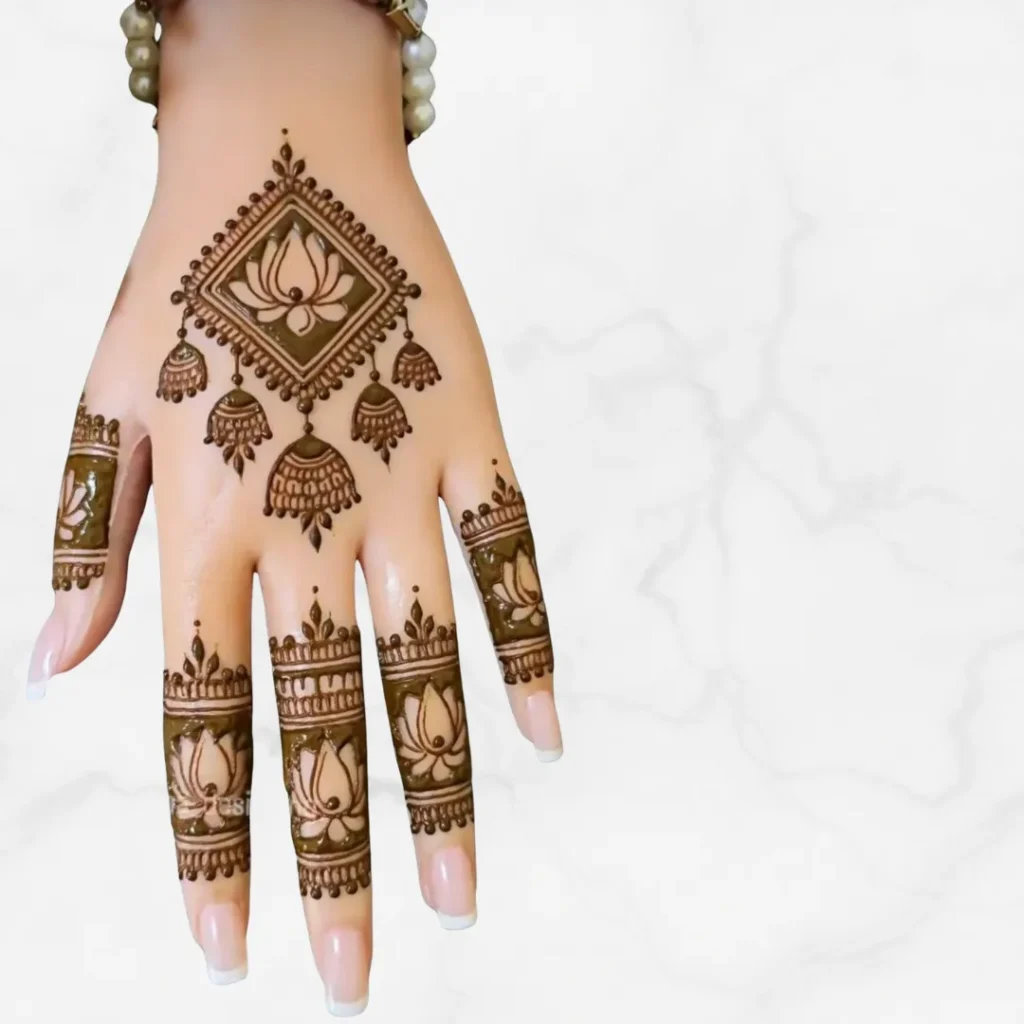 Lotus Mehndi Design