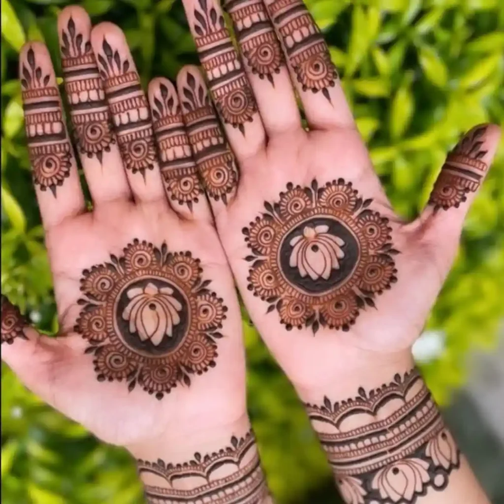Lotus Mehndi Design
